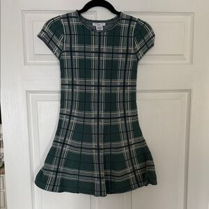 Sincerely Jules Green Plaid Kids Sweater Dress